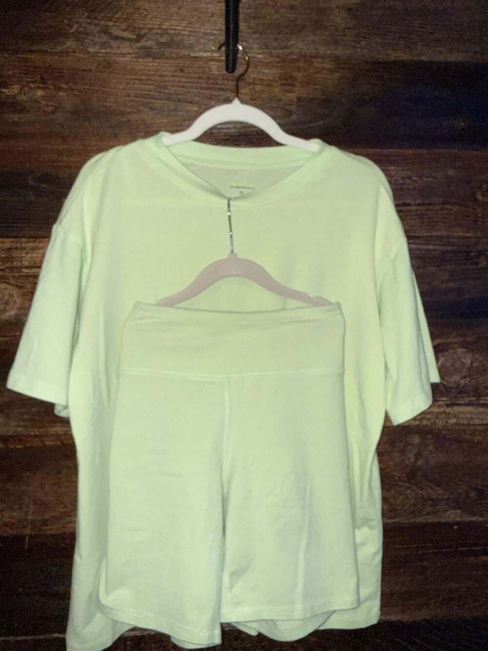 Women's size M & L, Tek Gear matching lime green athleisure set